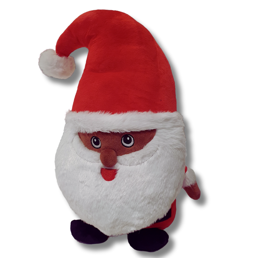 Personalised Black Santa Doll Father Christmas Plush Bibinee Dolls Bibinee Dolls